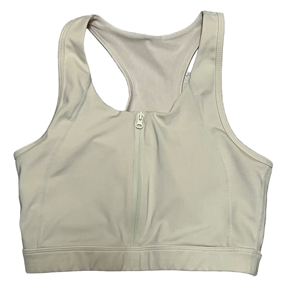 MONO B Zip Front Bra Top, Size Small